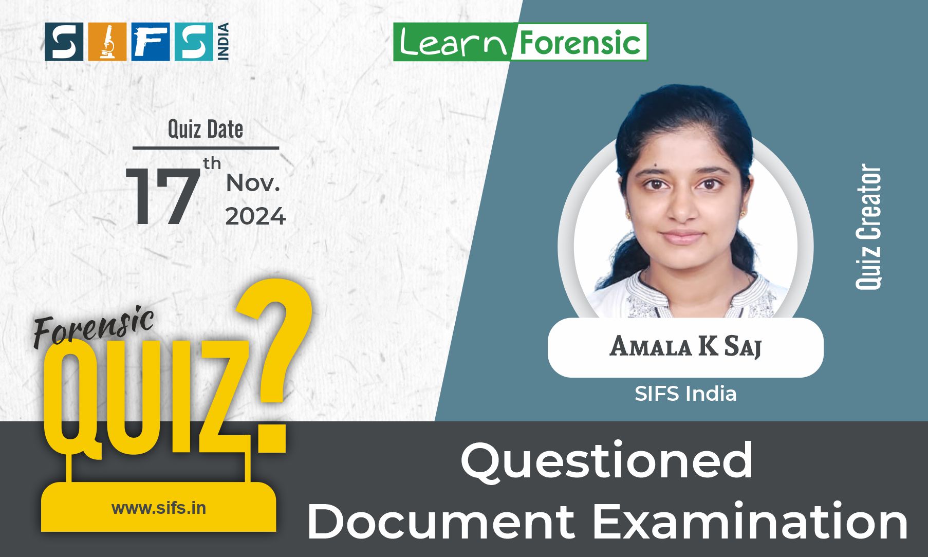 Questioned Document Examination